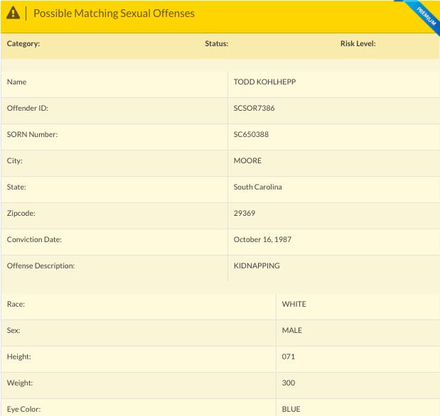 Todd Kohlhepp criminal record