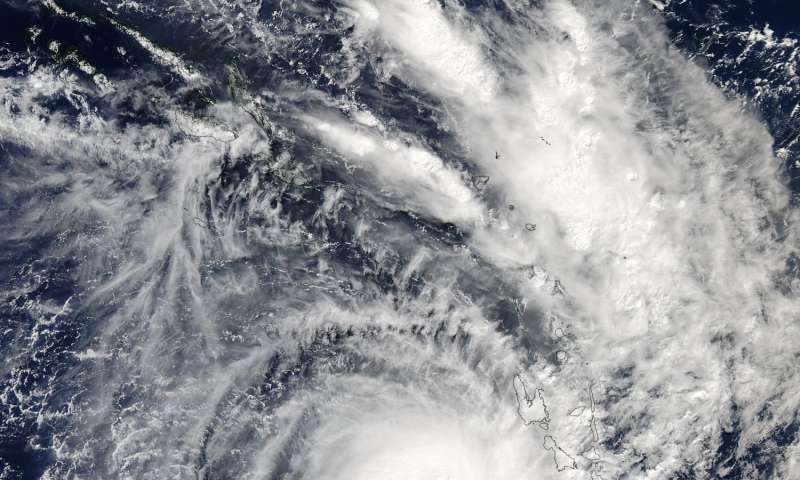 NASA spots powerful Tropical Cyclone between Vanuatu and New Caledonia